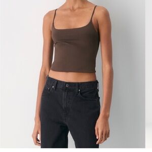 Aritzia Babaton contour brown cami tank